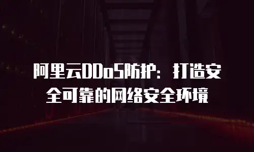 阿里云DDoS防护：打造安全可靠的网络安全环境