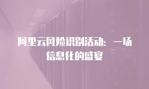 阿里云风险识别活动：一场信息化的盛宴