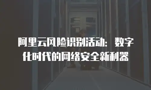 阿里云风险识别活动：数字化时代的网络安全新利器