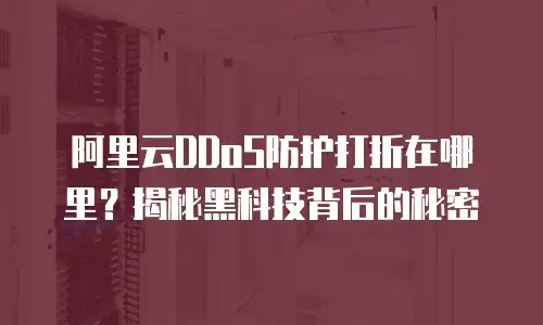 阿里云DDoS防护打折在哪里？揭秘黑科技背后的秘密