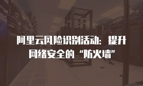 阿里云风险识别活动：提升网络安全的“防火墙”