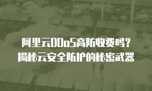 阿里云DDoS高防收费吗？揭秘云安全防护的秘密武器