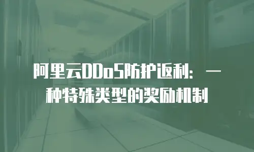 阿里云DDoS防护返利：一种特殊类型的奖励机制
