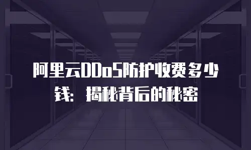 阿里云DDoS防护收费多少钱：揭秘背后的秘密