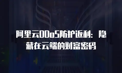 阿里云DDoS防护返利：隐藏在云端的财富密码