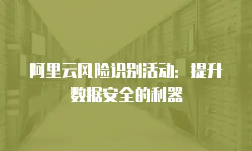 阿里云风险识别活动：提升数据安全的利器