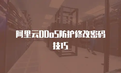 阿里云DDoS防护修改密码技巧