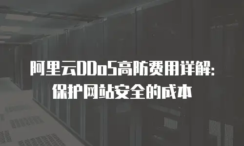 阿里云DDoS高防费用详解：保护网站安全的成本