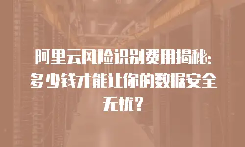 阿里云风险识别费用揭秘：多少钱才能让你的数据安全无忧？