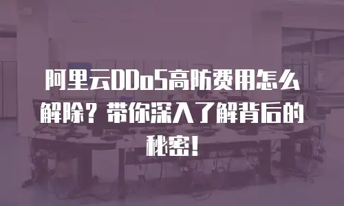 阿里云DDoS高防费用怎么解除？带你深入了解背后的秘密！