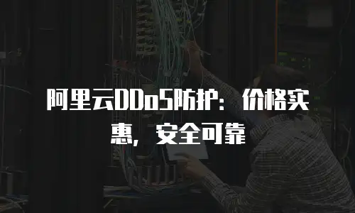 阿里云DDoS防护：价格实惠，安全可靠