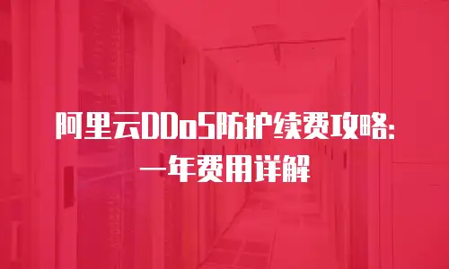 阿里云DDoS防护续费攻略：一年费用详解