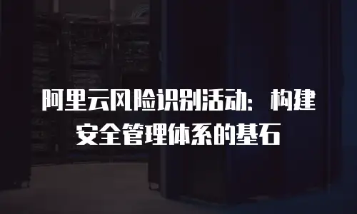 阿里云风险识别活动：构建安全管理体系的基石