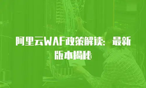 阿里云WAF政策解读：最新版本揭秘