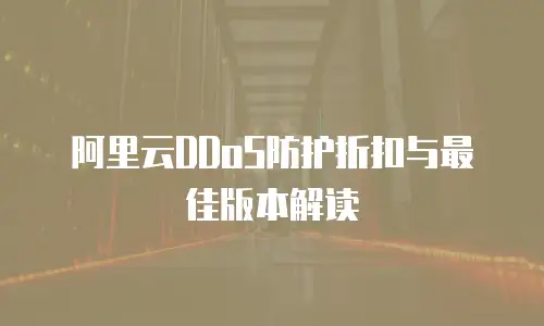 阿里云DDoS防护折扣与最佳版本解读