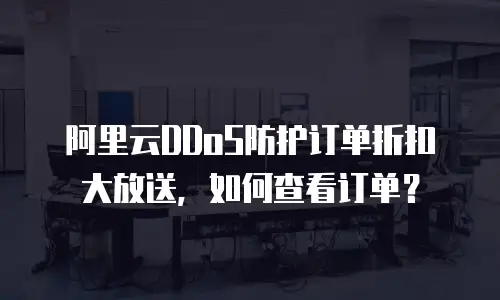 阿里云DDoS防护订单折扣大放送，如何查看订单？