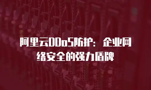 阿里云DDoS防护：企业网络安全的强力盾牌