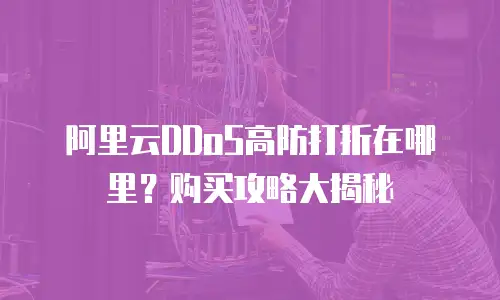 阿里云DDoS高防打折在哪里？购买攻略大揭秘