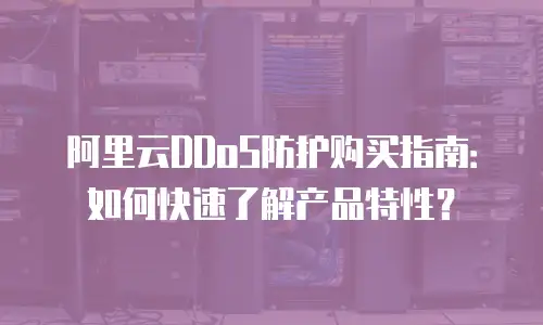 阿里云DDoS防护购买指南：如何快速了解产品特性？
