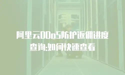 阿里云DDoS防护返佣进度查询:如何快速查看