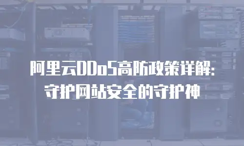 阿里云DDoS高防政策详解：守护网站安全的守护神