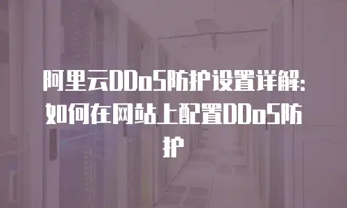 阿里云DDoS防护设置详解：如何在网站上配置DDoS防护