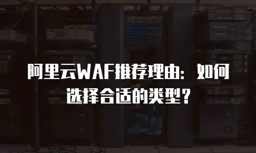 阿里云WAF推荐理由：如何选择合适的类型？