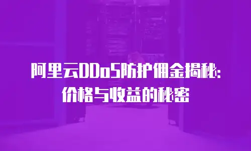 阿里云DDoS防护佣金揭秘：价格与收益的秘密