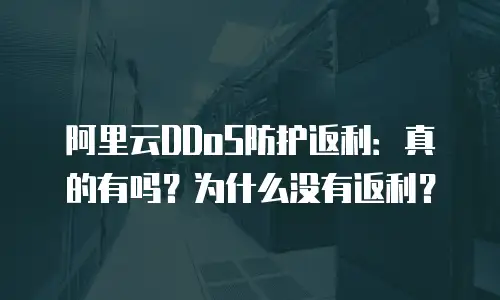 阿里云DDoS防护返利：真的有吗？为什么没有返利？