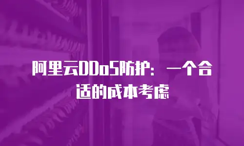 阿里云DDoS防护：一个合适的成本考虑