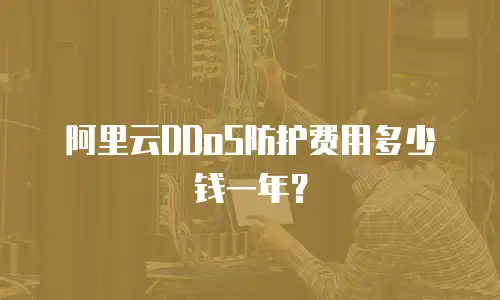 阿里云DDoS防护费用多少钱一年？