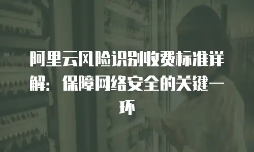 阿里云风险识别收费标准详解：保障网络安全的关键一环