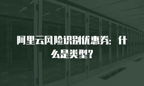 阿里云风险识别优惠券：什么是类型？