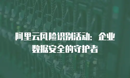 阿里云风险识别活动：企业数据安全的守护者