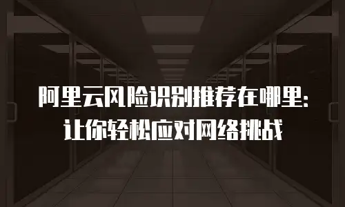 阿里云风险识别推荐在哪里：让你轻松应对网络挑战