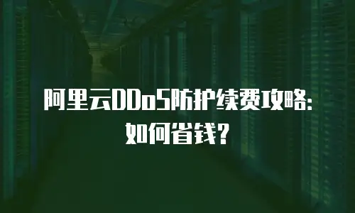 阿里云DDoS防护续费攻略：如何省钱？