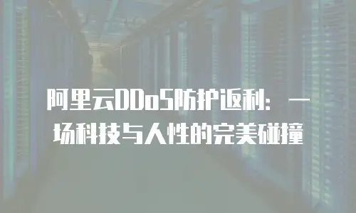 阿里云DDoS防护返利：一场科技与人性的完美碰撞