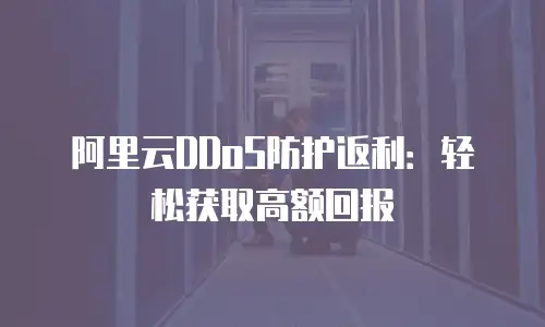 阿里云DDoS防护返利：轻松获取高额回报