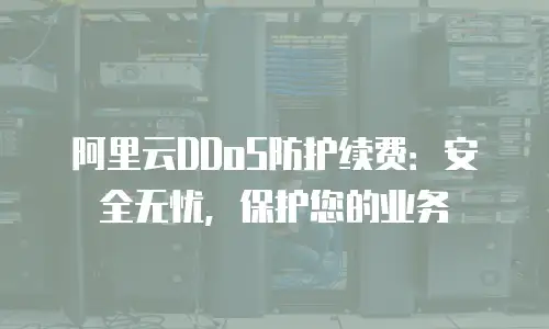 阿里云DDoS防护续费：安全无忧，保护您的业务