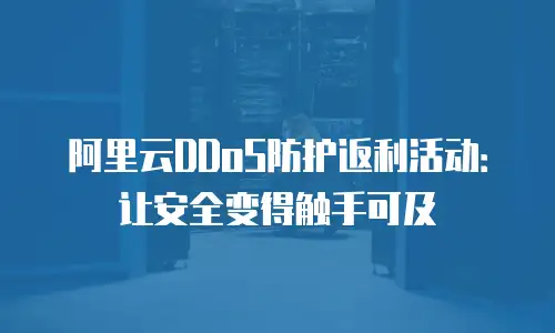 阿里云DDoS防护返利活动：让安全变得触手可及
