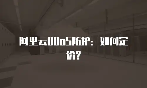 阿里云DDoS防护：如何定价？