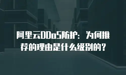 阿里云DDoS防护：为何推荐的理由是什么级别的？