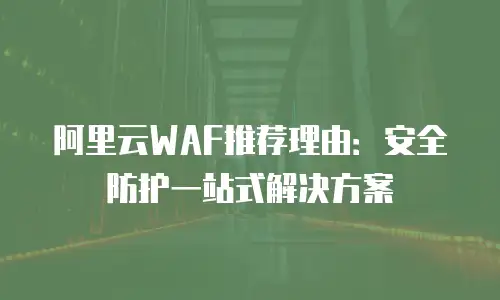 阿里云WAF推荐理由：安全防护一站式解决方案