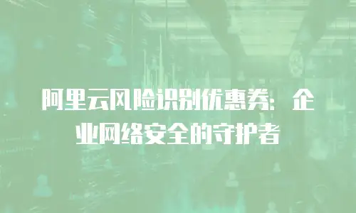 阿里云风险识别优惠券：企业网络安全的守护者