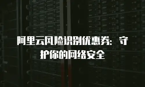 阿里云风险识别优惠券：守护你的网络安全