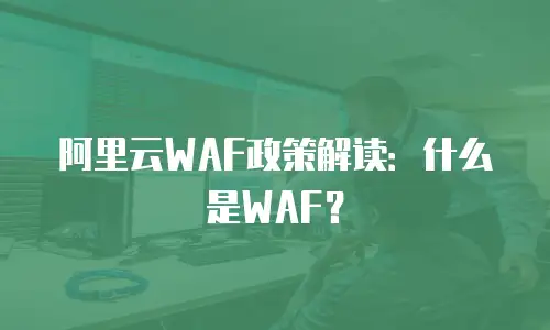阿里云WAF政策解读：什么是WAF？