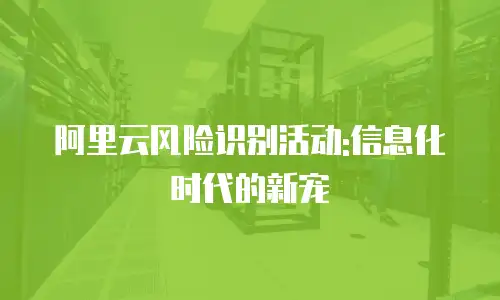 阿里云风险识别活动:信息化时代的新宠