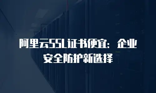阿里云SSL证书便宜：企业安全防护新选择