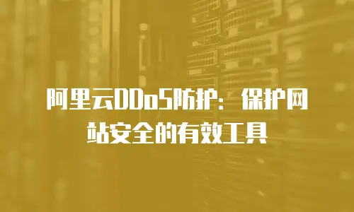 阿里云DDoS防护：保护网站安全的有效工具
