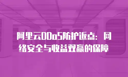 阿里云DDoS防护返点：网络安全与收益双赢的保障